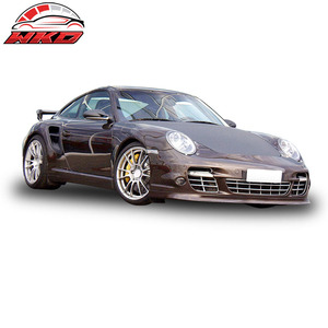 Convient pour Porsche Turbo 997 911 2007-2013, lèvre de pare-chocs avant style OEM d'usine, non peinte, noire - Product Image 2