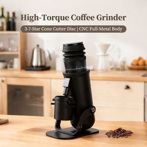 Moulin <span class=keywords><strong>à</strong></span> <span class=keywords><strong>café</strong></span> électrique automatique <span class=keywords><strong>à</strong></span> faible vitesse 24V, démontage rapide, 140 tr/min, lame conique de 48 mm, <span class=keywords><strong>machine</strong></span> <span class=keywords><strong>à</strong></span> moudre pour expresso - Product Image 1