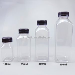 <span class=keywords><strong>2025</strong></span> mô hình mới 250ml 300ml 350ml 400ml 500ml chai nước trái cây vuông, dùng một lần chai nhựa trong suốt, chống trộm mũ - Product Image 6