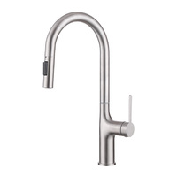 Robinet de cuisine en acier inoxydable 304 de style nouveau, monté sur le plan de travail