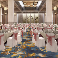 Tapis d'hôtel de luxe imprimé, design contemporain, antidérapant, écologique, adapté aux animaux domestiques, en nylon, pour salle de prière et de banquet