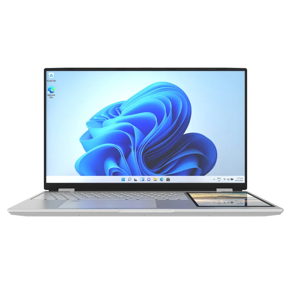 New 15.6 inch 7inch cảm ứng máy tính xách tay máy tính hai màn hình Quad Core 2.9GHz n5105 Ram 16GB 15.6 "+ 7" Màn hình kép kinh doanh Máy Tính Xách Tay PC