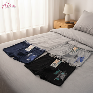 Stile semplice da uomo Boxer in seta tessuto antibatterico tessuto traspirante ampio Fit XL vita a vita bassa a vita a vita bassa vari - Product Image 3