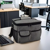 Sac Isotherme Réutilisable Grande Capacité Anti-Fuite pour Adultes, avec Bandoulière Réglable – Idéal Plage, Bureau, Pique-Nique, Randonnée