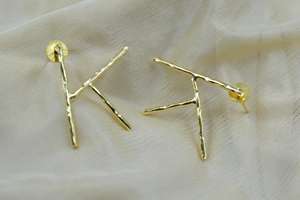 Vente de bijoux plaqués or de haute qualité "H" lettre pour femmes et filles - Product Image 2