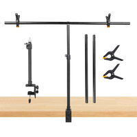 Supports de fond de photographie en forme de T pour bureau, accessoires de studio photo