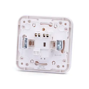 Interruttore per campanello, colore bianco, design moderno, facile installazione; ideale per controllare campanelli elettrici in case e... - Product Image 2