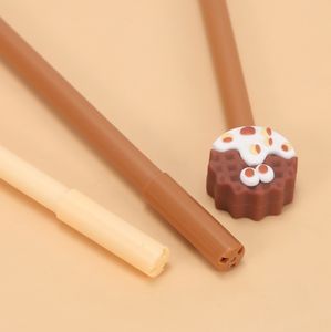 नई क्रीम वाफ़ल कुकी रोटी सिलिकॉन तीन-आयामी प्यारा तटस्थ पेन रचनात्मक डिजाइन हस्ताक्षर पेन - Product Image 3