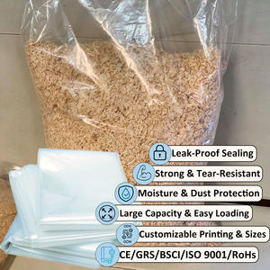 Sacs en poly <span class=keywords><strong>de</strong></span> grande capacité pour copeaux <span class=keywords><strong>de</strong></span> bois Chargement facile Forte Flexible Idéal pour la sciure <span class=keywords><strong>de</strong></span> bois en vrac et l'emballage <span class=keywords><strong>de</strong></span> granulés - Product Image 1