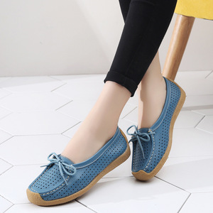 Zapatos Planos de <span class=keywords><strong>Mujer</strong></span> de Cuero, Frescos, Transpirables y Cómodos, Tallas Grandes - Product Image 6