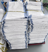 Sacs tissés en PP en gros, sacs en polypropylène recyclé de 50 kg et 100 kg pour céréales, fabrication de sacs en plastique
