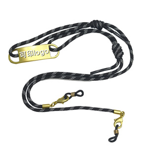 Glasses Chain 5mm Polyester <b>Braided</b> Adjustable Neck Strap Durable Geometric Design Eyewear <b>Accessory</b> - Product Image 5