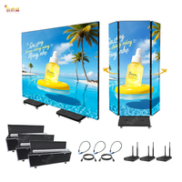 Écran LED d'intérieur pliable P1.86 80 pouces, plug and play, USB, pour la publicité