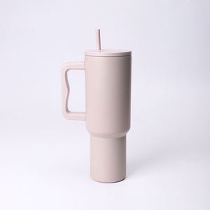 <b>40oz</b> Car H4.0 <b>Handle</b> Travel <b>Tumbler</b> Vacuum Mug Lid Straw Non-Slip Base OEM ODM Custom Color - Product Image 4