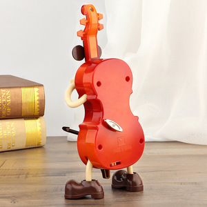 Caja Musical de Plástico con Diseño Clásico Retro para Violín y Guitarra, Regalo Musical para Violinistas - Product Image 3
