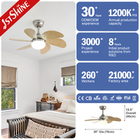 Ventilateur de plafond 1stshine classique réversible avec moteur, design élégant, robuste, pour salon et chambre, avec application mobile et assistant vocal
