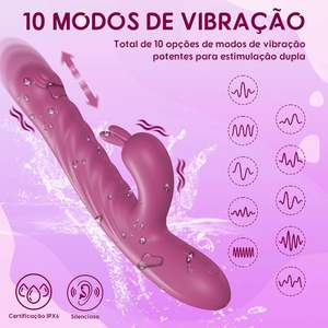 HIROOS mainan seks getar untuk wanita, mainan seks Clitoral pengisap 10 mode senyap dengan daya USB 100% tahan air - Product Image 2