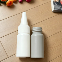 Botol Plastik 15ml HDPE untuk Kosmetik, Minyak Rambut, dengan Tutup Nozzle dan Sablon, Kemasan Kecantikan