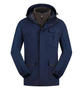 Nouveaux manteaux d'hiver en duvet pour hommes Design coupe-vent imperméable veste à glissière manteaux en duvet - Product Image 1