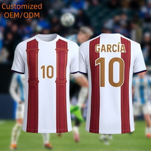 男性用カスタムデザイン昇華サッカーシャツMaillot De Footクイックドライ通気性サッカージャージ - Product Image 1