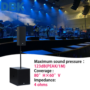 DJ Hiển Thị Trong Nhà Ngoài Trời Kép 8 Inch Loa + 18 Inch Loa Siêu Trầm Hoạt Động Dòng Vừa Mảng Cột Loa 18 Inch Powered Loa Siêu Trầm - Product Image 4