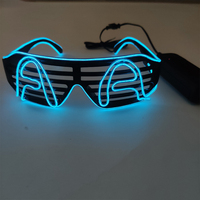 Lunettes lumineuses à double lettre personnalisables, lettres LED, lunettes lumineuses clignotantes, verres lumineux pour accessoires de fête, costumes