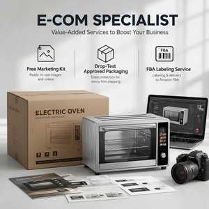 <span class=keywords><strong>Horno</strong></span> Tostador Eléctrico de Convección de 35L, Carcasa de Acero Inoxidable, Control Digital, Pantalla a Color, Uso Doméstico, para Hornear y Tostar - Product Image 6