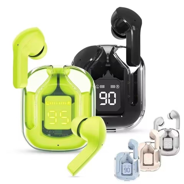 T6 Air31 BT30 T31 Wireless Earbuds BT5.3 Earphones Transparent with Deep Bass Hi-Fi Stereo Sound with Built-in Mic Charging Case
