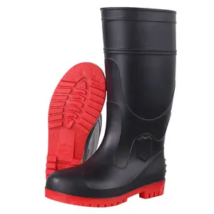 Bottes de sécurité en PVC pour hommes, bottes de pluie personnalisées, vente en gros