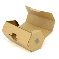 Caja de Embalaje Hexagonal de Cartón Kraft Marrón Redonda Personalizable con Logotipo a Bajo Precio