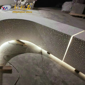 New Stone Building Materials Grc Precast Concrete Bench Starry Sky Effect For Outdoor Parks <b>Squares</b> Indoor Spaces - Product Image 3