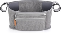 Organisateur universel pour poussette en polyester, sac à téléphone détachable pour poussettes Uppababy, Baby Jogger, Nuna, Doona, Britax