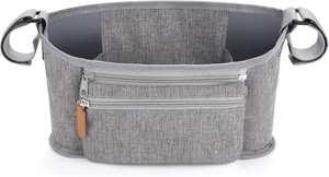 Organizer Universale in Poliestere per <span class=keywords><strong>Passeggino</strong></span>, Borsa Porta Telefono Staccabile per Passeggini Uppababy, Baby Jogger, <span class=keywords><strong>Nuna</strong></span>, Doona, Britax - Product Image 2