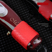 Grosir Retro anti-selip cincin gunting Barbershop penutup pelindung tahan guncangan gunting rambut pegangan silikon alat rambut aksesoris