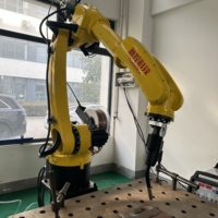 Robot 6 axes à vitesse rapide, 10 kg, 2010 mm, contrôlé par PLC, avec moteur à engrenages et servomoteur électrique pour soudage continu, meulage et polissage