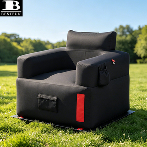 Silla Inflable para Camping con Bomba Integrada, Sillón Portátil Impermeable, Sofá <span class=keywords><strong>de</strong></span> Aire para Viajes y Glamping al Aire Libre - Product Image 2