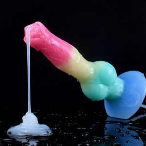 Adult Sex Toy Wholesale Animal Dog Knot Ejaculating <b>Dildo</b> Silicone Sex Toy Fantasy Squirt Water Penis for Female - Product Image 1