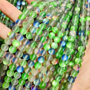 Wholesale New Rainbow Moonstone <strong>Beads</strong> Multi Colors 10mm Glass <strong>Beads</strong> <strong>Round</strong> DIY Crystal <strong>Beads</strong> for Jewelry Making - Product Image 4