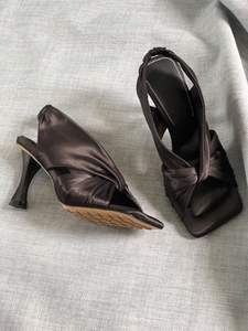 <span class=keywords><strong>Sandalias</strong></span> de tacón alto para mujer, zapatos de seda hechos a mano, OEM y ODM, verano <span class=keywords><strong>2021</strong></span> - Product Image 6