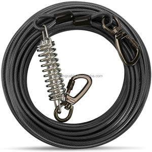 Coureur <span class=keywords><strong>de</strong></span> chien en acier à tête froide câble d'attache ligne <span class=keywords><strong>de</strong></span> plomb <span class=keywords><strong>de</strong></span> chien en acier inoxydable robuste pour la construction pour les parcs <span class=keywords><strong>de</strong></span> camping extérieurs - Product Image 5