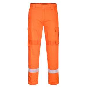 PORTWEST - FR401ORRXXXL Pantalon orange à empiècements stretch léger Bizflame-EAN 5036108353583 FLAME RESISTANT WORKWEAR - Product Image 1