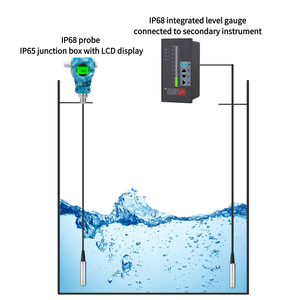 高精度0.25% FS水中レベルトランスミッター 316Lステンレス鋼 4-20mA出力 IP68静水圧液体レベルセンサー - Product Image 3