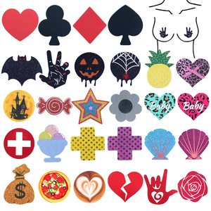 Copricapezzoli Monouso Multi-Pattern per Donna, Ideali per Feste, Club e Uso Quotidiano, Copricapezzoli Adesivi alla Moda - Product Image 6