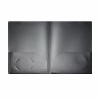 Dossier de classement de haute qualité pour l'école et le bureau, en polypropylène (PP), format lettre, 2 pochettes, pour usage professionnel et scolaire