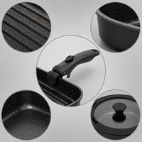 Smartpan de haute qualité pour la cuisson Batterie de cuisine antiadhésive Batterie de cuisine intuitive Poêle à frire avec poignée amovible