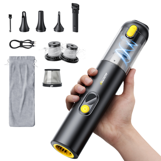 AUXITO Car Vacuum Portable Cordless Car Vacuum Cleaner With 14000Pa High Power Blow Suction 4 in 1 Handheld Vacuum Cleaner