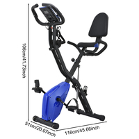 Vélo de spinning d'intérieur à transmission par courroie à 16 niveaux de résistance magnétique, vélo d'exercice personnalisé en forme de X pour club de gym