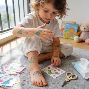 Papier à tatouage imprimable longue durée, compatible avec les imprimantes à jet d'encre à transfert d'eau, autocollants temporaires pour le corps pour les fêtes, design DIY - Product Image 5