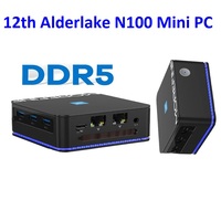 MOREFINE 12th Alderlake N100 Mini PC 8GB/16GB DDR5 M.2 SSD SATA mini Desktop TV BOX Wifi6 BT5.2 HD-MI * 2 DP1.4 Win11 Pro pocket p