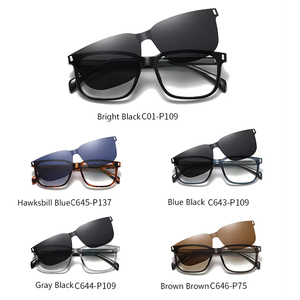 Gafas de Sol Cuadradas Polarizadas Magnéticas TR90 de Alta Calidad, Estilo Vintage, Protección UV400, Lentes Personalizadas, Clip para Gafas con Protección Anti Luz Azul - Product Image 3